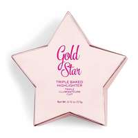 Makeup Revolution I Heart Revolution Star Of The Show Highlighter Gold Star, Multicolor, 10 g