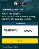 Amazon pay later quiz