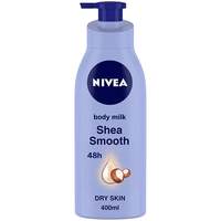 NIVEA Body Lotion for Dry Skin, Shea Smooth, with Shea Butter, For Men & Women, 400 ml
