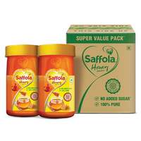 Saffola Honey 100% Pure & Natural, Super Value Pack, 600g, Yellow