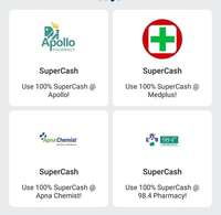 Mobikwik: use 100% Supercash upto 50 at Apollo pharmacy, medplus