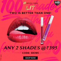 MyGlamm LIT Liquid Matte Lipsticks : 2 @395/ 3 @555/ 4 @699