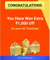Tap and Win Mystery Box  EXTRA  Rs 500,750,1000 off on AC