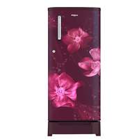 Whirlpool 190 L 4 Star Inverter Single Door Refrigerator (WDE 205 ROY 4S INV, Wine Magnolia, Base Stand)