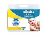 Supples Premium 12 Hrs Absorption Zig Zag Channel Baby Diaper Pants (0-5Kg), 80 Piece, White (NB -80’s)