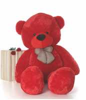 nkl Soft Toys Huggable Stuffed Spongy Cute Smooth Teddy Bear for Special Wife/Girls/Boys/Baby Gift Item 24 inch RED