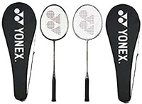 Yonex GR 303 Aluminium Blend Badminton Racquet with Full Cover, Set of 2