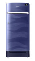Samsung 198L 4 Star Horizontal Curve Design Single Door Refrigerator RR21T2H2XUVBlue Wave
