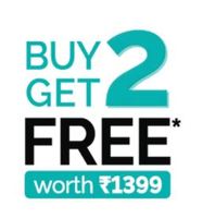 Buy 2 Get 2 Free (2 Free Products Worth Rs 1399)