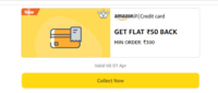 Credit Card bill payment  GET FLAT ₹50 BACK MIN ORDER: ₹300