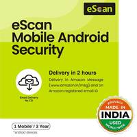 eScan 1 User 3 Years Mobile Android Security 