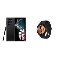Samsung Galaxy S22 Ultra 5G (Phantom Black, 12GB, 256GB Storage) + Samsung Galaxy Watch4
