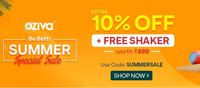 Oziva Be Bettr Sale - Free Shaker Worth Rs.499 + Extra 10% Off (Till 5 March)