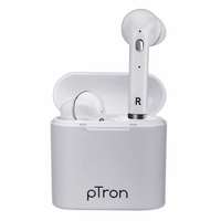 (Renewed) PTron Bassbuds Lite Bluetooth Truly Wireless In Ear Earbuds with Mic (White)