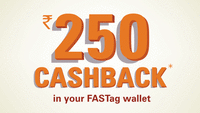 Get 250 cashback - Buy ICICI FASTag and pay a cumulative toll spend of ₹1,000 and above, at toll plazas.