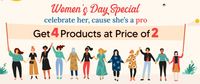Women's   Day Special  Get 4 Products at Price of   2