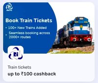 Book Train Tickets From Airtel Thanks & Get Upto ₹100 Cashback in Airtel Thanks Wallet