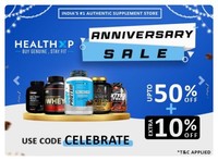 Healthxp Anniversary Sale Upto 50% Off + Extra 10% Off