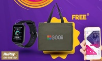 GOQii Tote Bag FREE on buying City Union bank CUBFit Smartwatch debit card