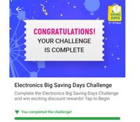 Get Rs.150 Coupon -  Flipkart Electronic Big Saving Day challenge Win Coupons
