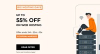 Big Hosting Days - Up to 55% Off