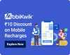 (Use 5 Supercoins) Rs.10 Discount on Mobikwik Mobile Recharge of min Rs.50