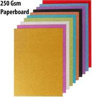 OFIXO 10pcs Cardboard Paper Handcraft Glitter Crafts Paper Sheets