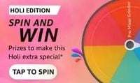 Amazon Holi Edition Spin and Win Quiz Answer Chance to Win OnePlus 9 Pro and more