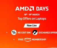 FREE 1 Year Prime Membership On Selected Laptops in AMD Days (16 -19 March) - 
