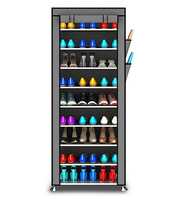 PAffy 9 Layer Portable Multi Utility Shoe Rack Organizer(Multicolour)