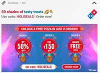 Domino's 50% off and more deals