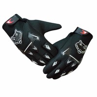 Adroitz Motorcycle Gloves Full Finger Outdoor Sports Racing Gloves for Men -Black (L)