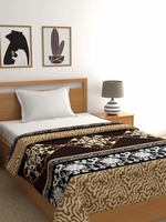 Raymond Home Brown 270 GSM Super Soft Polyester Single Blanket