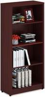 Wood 4 Shelf Adjustable Layers Bookshelf 