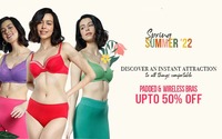 Zivame Offer - Spring Summer 2022 Padded and Wireless Bras Offer- Upto 50% Off  