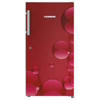 Liebherr 220 Litres 4 Star Direct Cool Single Door Refrigerator (Door Open Alarm, Dr 2220, Red Bubbles)