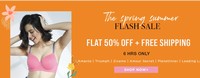 Zivame : Flat 50% off + Free Shipping Sale (till midnight)
