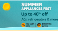 Amazon Grand Summer Appliances Fest [22-25 Mar]10% Instant Discount up to Rs. 1750 with ICICI & Rs. 2000 with Federal Bank