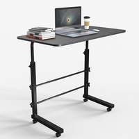 Tormeti Multi-Purpose Laptop Table, Study Table, Bed Table, Adjustable Height, Portable For Office, Work Form Home, Class Room Work Station Lap Desk, Ideal for Work from Home| Kids| DIY Table, Easy to Assemble (Black)
