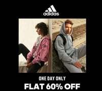 Adidas Flat 60% off + sign up and get extra 15% off only for today + free delivery on orders