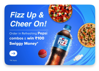 Win Rs.100 Swiggy Money On Refreshing Pepsi Combos