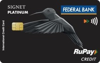 Federal Bank Signet Rupay Credit Card