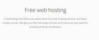 Free Web Hosting - without cost