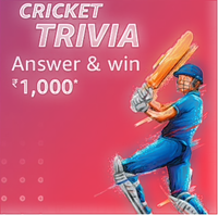 Amazon Funzone  Cricket Trivia Answer And Win 1000
