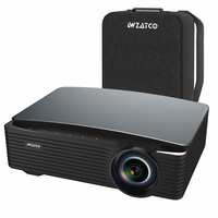 Rs.2000 Coupon - WZATCO S6 (New Improved) Android 9.0 Native 1080P Full HD 4K LED Home Cinema Projector