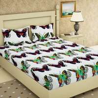Story@home 120 TC Cotton Double Floral Bedsheet