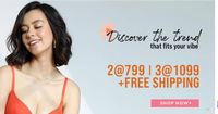 Zivame - Buy 1 Get 1 Free Buy 2 @ 799 & 3 @ 1099 |  Offer Is Live