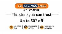 TV Saving Days (5th - 9th April) - Up to 50% Off + 10% CITI/BOB Bank Card Discount & More Offers