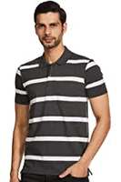 Cazibe Men's Striped Regular fit T-Shirt Starts From Rs.180