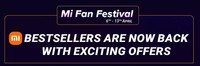 Mi Fan Festival on Flipkart + Additional Prepaid & Up to Rs.2000 ICICI Bank Discount